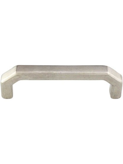 Angular Bronze Cabinet Pull 3 3/4-Inch Center-to-Center in White Bronze.